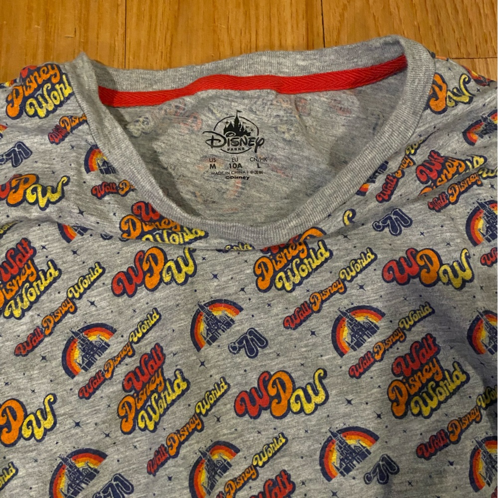 Disney Walt Disney World Graphic Cropped 3/4 Tee
